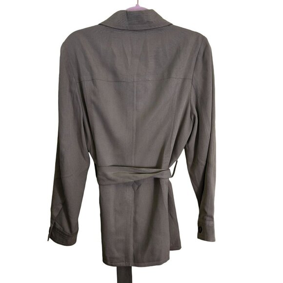 Banana Republic Silk 4 Pocket Tan Neutral Fully Lined All Season Jacket Size 10 - Picture 2 of 4